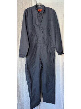 Vintage Red Kap Navy Blue Long Sleeve Front Zip Jump Suit Mens Size 42
